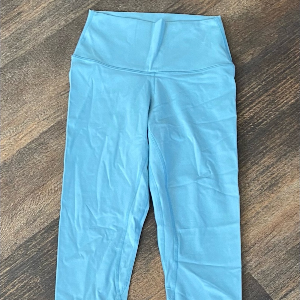 Blue full length leggings